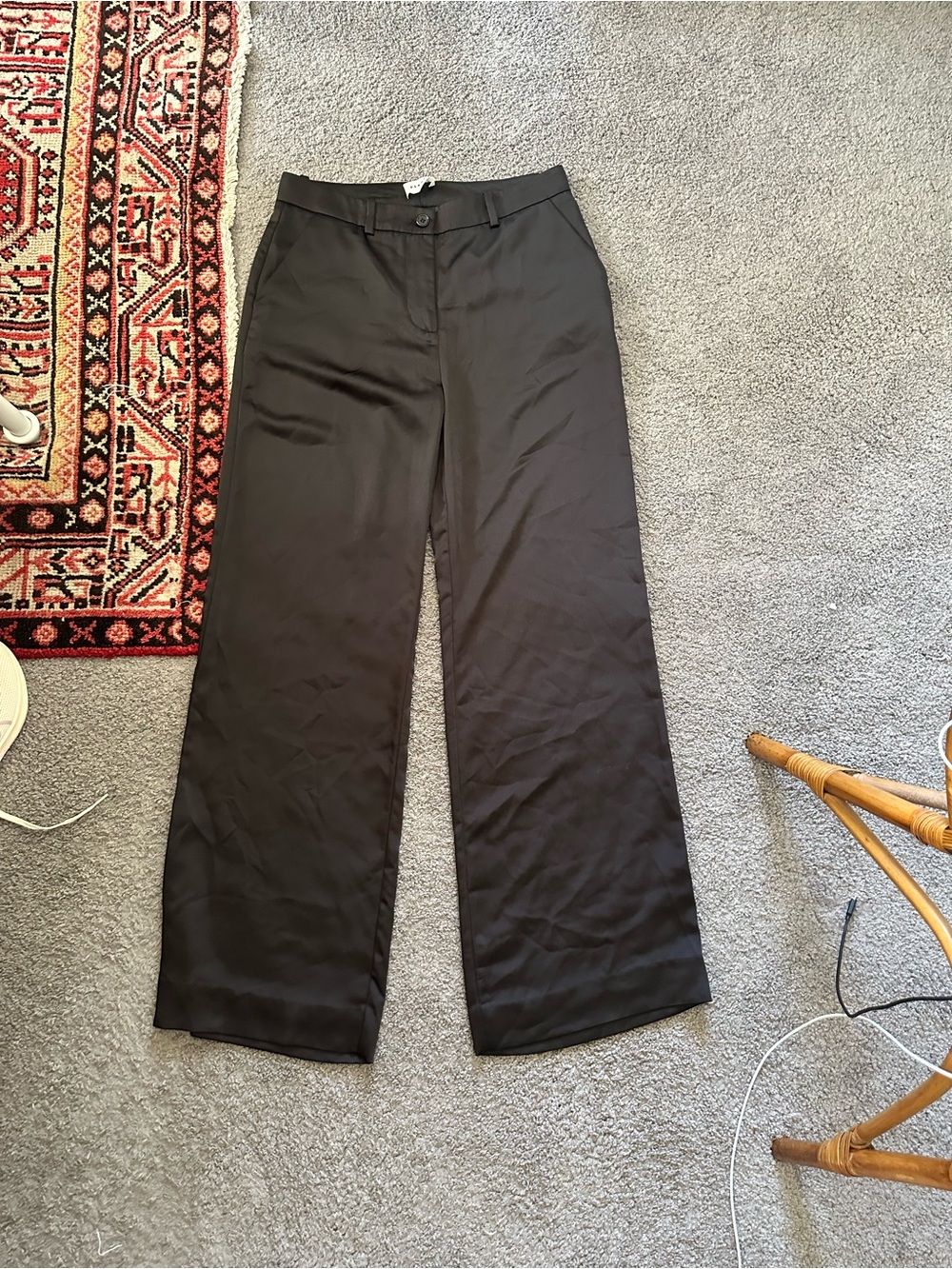 P.A.R.O.S.H. Satin Wide Leg Trousers